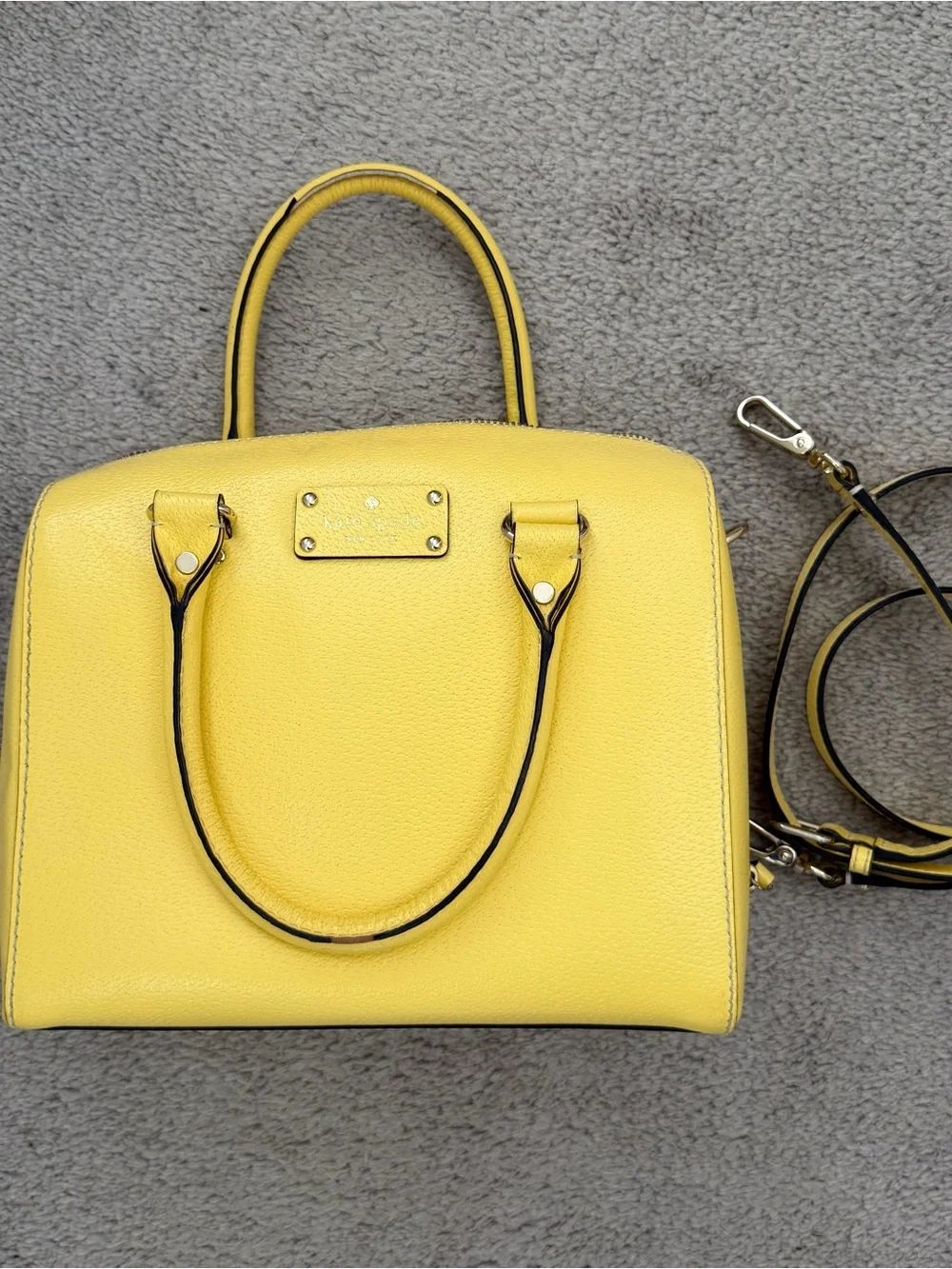 kate spade Yellow Leather Top-Handle Satchel